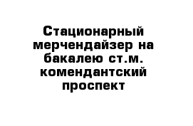 Стационарный мерчендайзер на бакалею ст.м. комендантский проспект